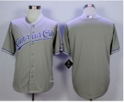 Men Kansas City Royals Blank Gray 2016 Official Cool Base Jersey