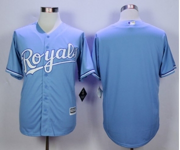 Men Kansas City Royals Blank Light Blue 2016 Official Cool Base Jersey