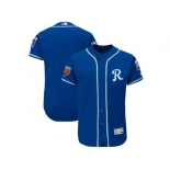 Men Kansas City Royals Customized Majestic Royal 2018 Spring Training Flex Base Team Jersey