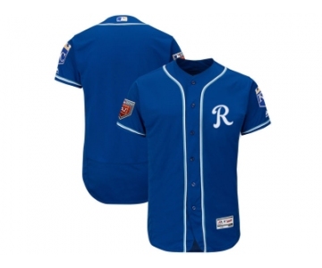 Men Kansas City Royals Customized Majestic Royal 2018 Spring Training Flex Base Team Jersey