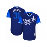 Men's 2017 Little League World Series Royals #31 Ian Kennedy Kennedy Royal Jersey