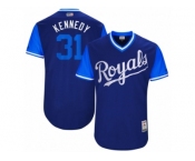 Men's 2017 Little League World Series Royals #31 Ian Kennedy Kennedy Royal Jersey