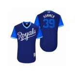 Men's 2017 Little League World Series Royals Jason Hammel #39 Hammer Royal Jersey