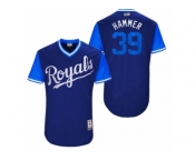 Men's 2017 Little League World Series Royals Jason Hammel #39 Hammer Royal Jersey