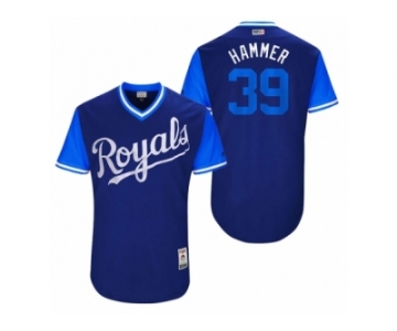 Men's 2017 Little League World Series Royals Jason Hammel #39 Hammer Royal Jersey