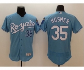 Men's Kansas City Royals #35 Eric Hosmer Majestic Light Blue Flexbase Authentic Collection Player Jersey