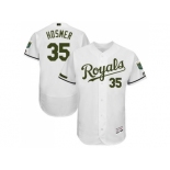 Men's Kansas City Royals #35 Eric Hosmer White Flexbase Authentic Collection Memorial Day Stitched MLB Jersey