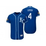 Men's Kansas City Royals #4 Alex Gordon 2017 Spring Training Flex Base Authentic Collection Stitched Baseball Jersey