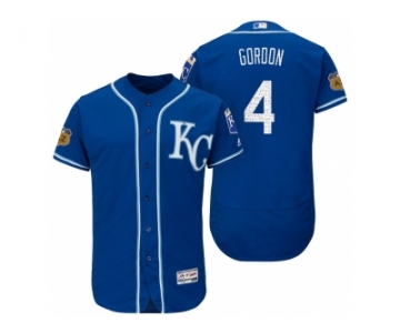 Men's Kansas City Royals #4 Alex Gordon 2017 Spring Training Flex Base Authentic Collection Stitched Baseball Jersey