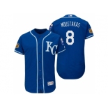 Men's Kansas City Royals #8 Mike Moustakas 2017 Spring Training Flex Base Authentic Collection Stitched Baseball Jersey