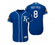 Men's Kansas City Royals #8 Mike Moustakas 2017 Spring Training Flex Base Authentic Collection Stitched Baseball Jersey