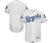 Men's Kansas City Royals Blank Majestic White World Series Champions Commemorative FlexBase Team Jersey