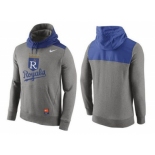 Men's Kansas City Royals Nike Gray Cooperstown Collection Hybrid Pullover Hoodie