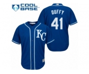 Men's Majestic Kansas City Royals #41 Danny Duffy Replica Blue Alternate 2 Cool Base MLB Jersey