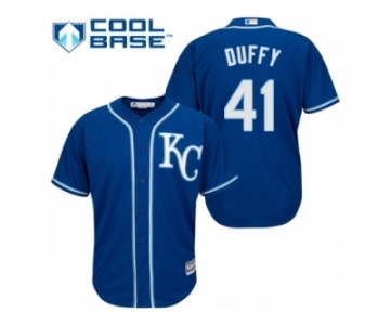 Men's Majestic Kansas City Royals #41 Danny Duffy Replica Blue Alternate 2 Cool Base MLB Jersey