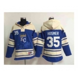 mlb jerseys kansas city royals #35 hosmer blue[pullover hooded sweatshirt]