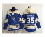 mlb jerseys kansas city royals #35 hosmer blue[pullover hooded sweatshirt]