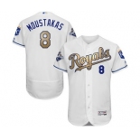 mlb jerseys kansas city royals #8 moustakas white world series champions gold