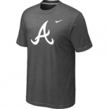 MLB Atlanta Braves Heathered Nike D.Grey Blended T-Shirt