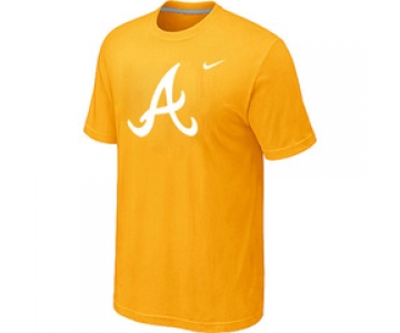 MLB Atlanta Braves Heathered Nike Yellow Blended T-Shirt