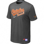 MLB Baltimore Orioles Nike D.Grey Short Sleeve Practice T-Shirt