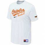 MLB Baltimore Orioles Nike White Short Sleeve Practice T-Shirt