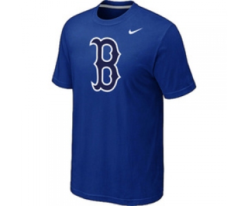 MLB Boston Red Sox Heathered Nike Blue Blended T-Shirt