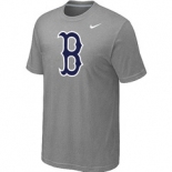 MLB Boston Red Sox Heathered Nike L.Grey Blended T-Shirt