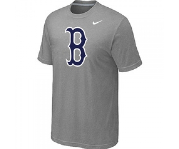 MLB Boston Red Sox Heathered Nike L.Grey Blended T-Shirt