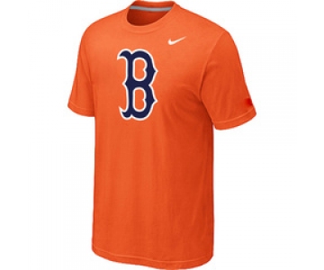 MLB Boston Red Sox Heathered Nike Orange Blended T-Shirt