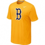 MLB Boston Red Sox Heathered Nike Yellow Blended T-Shirt