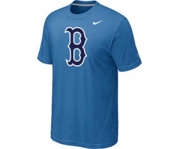 MLB Boston Red Sox Heathered Nike light Blue Blended T-Shirt