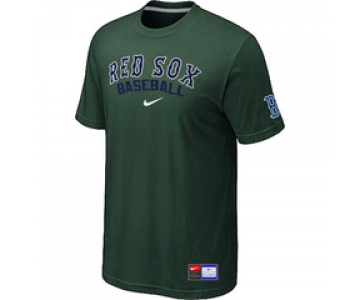 MLB Boston Red Sox Nike D.Green Short Sleeve Practice T-Shirt