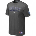 MLB Boston Red Sox Nike D.Grey Short Sleeve Practice T-Shirt