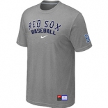 MLB Boston Red Sox Nike L.Grey Short Sleeve Practice T-Shirt