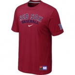 MLB Boston Red Sox Nike Red Short Sleeve Practice T-Shirt