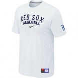 MLB Boston Red Sox Nike white Short Sleeve Practice T-Shirt