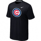 MLB Chicago Cubs Nike Black Club Logo T-Shirt