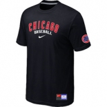 MLB Chicago Cubs Nike Black Short Sleeve Practice T-Shirt