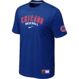 MLB Chicago Cubs Nike Blue Short Sleeve Practice T-Shirt