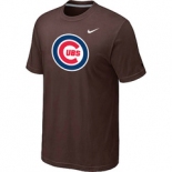 MLB Chicago Cubs Nike Brown Club Logo T-Shirt