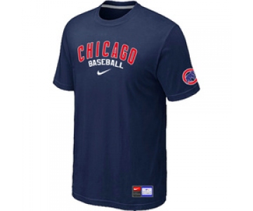 MLB Chicago Cubs Nike D.Blue Short Sleeve Practice T-Shirt