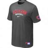 MLB Chicago Cubs Nike D.Grey Short Sleeve Practice T-Shirt