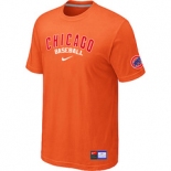 MLB Chicago Cubs Nike Orange Short Sleeve Practice T-Shirt