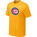 MLB Chicago Cubs Nike Yellow Club Logo T-Shirt