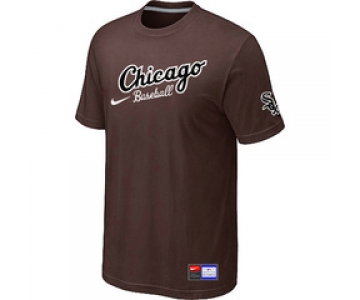 MLB Chicago White Sox Nike Away Practice T-Shirt Brown