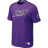 MLB Chicago White Sox Nike Away Practice T-Shirt Purple