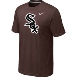 MLB Chicago White Sox Nike Heathered Brown Club Logo T-Shirt