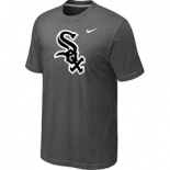 MLB Chicago White Sox Nike Heathered D.Grey Club Logo T-Shirt