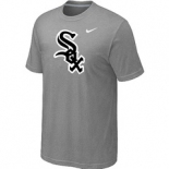 MLB Chicago White Sox Nike Heathered L.Grey Club Logo T-Shirt